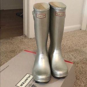 Silver Hunter rain Boots